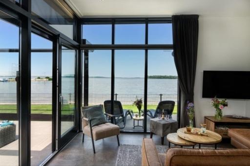 Luxus Cube Meerblick Veluwemeer Am Strand In Erster Reihe Hulshorst Luaran gambar